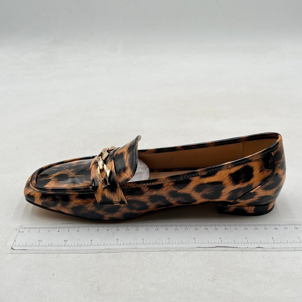Brown Leopard Women's Loafers Penny Loafers Fashion Comfortable Flat Dressy Shoe